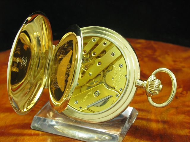 J. Assmann 14kt 585 Gold Savonette Sprungdeckel Taschenuhr 