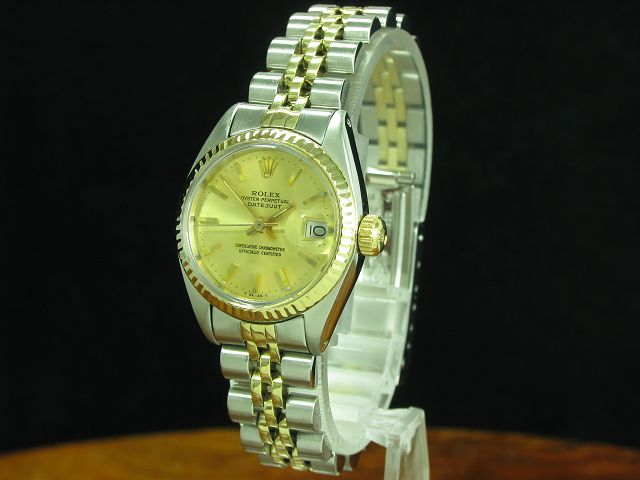 Rolex Lady Datejust 18kt 750 Gold / Edelstahl Automatic Damenuhr / Ref 6917