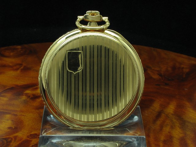 Record Gold Mantel Open Face Taschenuhr / Kaliber 37.C. 