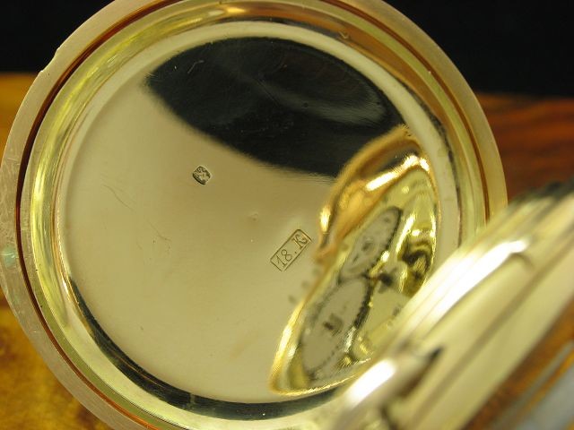 V. Perrin 18kt 750 Gold Savonette Sprungdeckel Taschenuhr Minuten Repetition