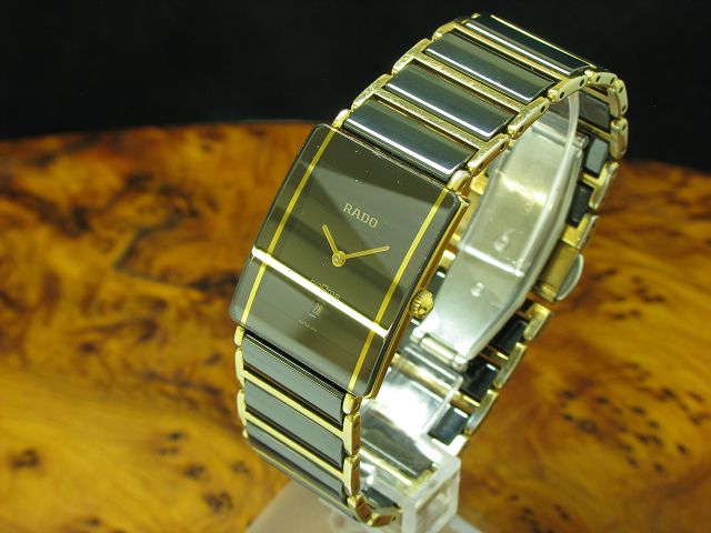 Rado Diastar Keramik / Gold Mantel Unisexuhr mit Datum / Ref 160.0281.3N