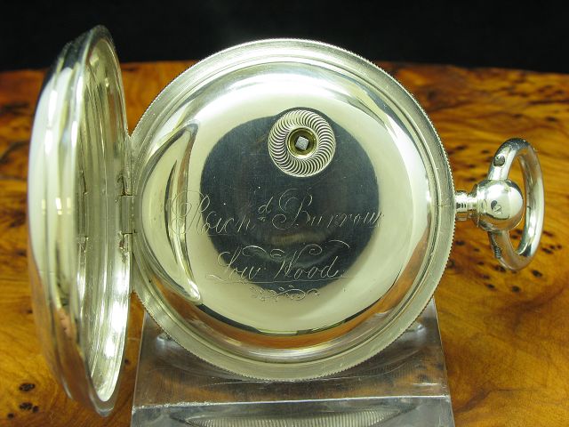 Alfred Russel & Co 925 Silber Open Face Taschenuhr Schlüsselaufzug