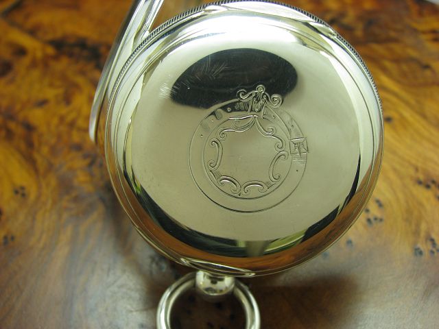 Alfred Russel & Co 925 Silber Open Face Taschenuhr Schlüsselaufzug