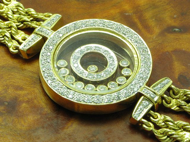 18kt 750 Gold Armband mit 0,96ct Brillant Besatz / Diamant / Handarbeit / 18cm