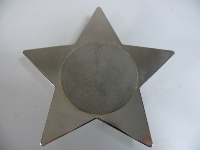 Teelichthalter in Sternform aus Metall Weihnachtsdeko / Teelicht / 87,1 g