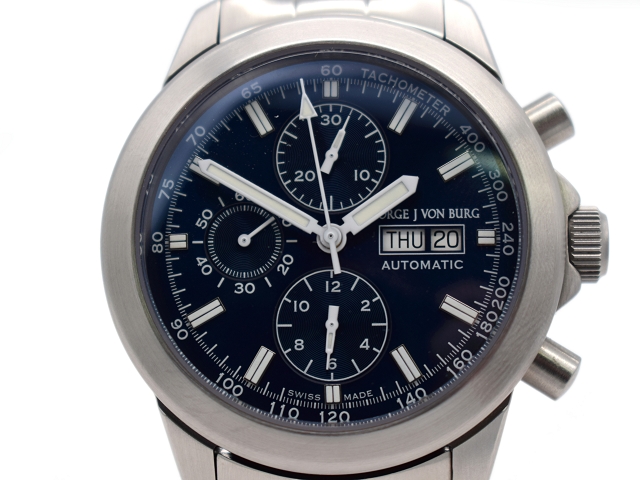 MGJVB Sport II Stahl Automatic Herrenuhr / ETA 7750 / 44mm MGJVB Sport II Stahl Automatic Herrenuhr / ETA 7750 / 44mm