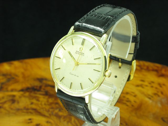Omega Geneve 14kt 585 Gold Automatik Herrenuhr / Kaliber 552 / Ref 1211