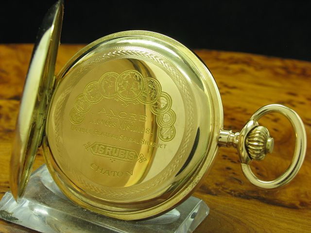 GENIUS 14kt 585 Gold Savonette Taschenuhr von ca. 1905 / 3-Deckel Gold